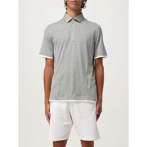 Brunello Cucinelli Polo Shirt Men Grey